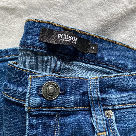 Hudson - Medium Wash, Barbara Super Skinny Jeans - Size 27 - Picture 2 of 5